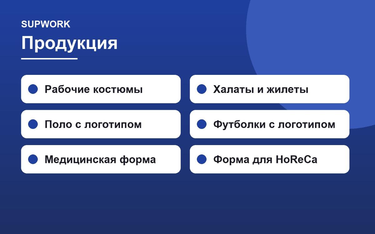 Supwork: производство 6